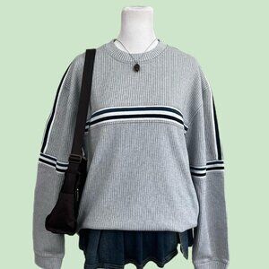 y2k striped indie skate grunge sweater